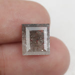 grey colour square shaped diamond engagement ring diamond square pendant
