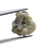 uncut yellow raw diamond for a bespoke gold bridal jewelry piece, ideal for distinctive wedding-inspired designs.
