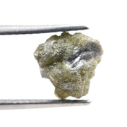uncut yellow raw diamond for a bespoke gold bridal jewelry piece, ideal for distinctive wedding-inspired designs.