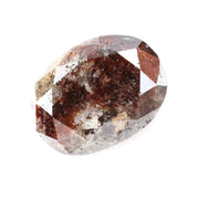 3.50 Ct oval cut brown natural diamond with warm tone and brilliant sparkle for rare statement jewelry