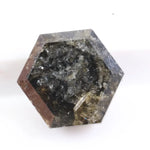 1.13 Ct natural hexagon cut black diamond loose stone with bold sparkle for engagement ring or custom fine jewelry