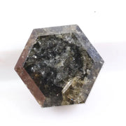 1.13 Ct natural hexagon cut black diamond loose stone with bold sparkle for engagement ring or custom fine jewelry