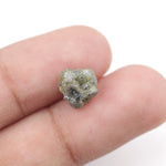 uncut yellow raw diamond for a bespoke gold bridal jewelry piece, ideal for distinctive wedding-inspired designs.