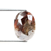 3.50 Ct oval cut brown natural diamond with warm tone and brilliant sparkle for rare statement jewelry