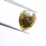 1.28 carat natural yellow pear cut loose diamond – fancy pear shape diamond for engagement rings and custom jewelry