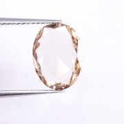 1.11 Ct Oval Cut Light Brown Lab Grown Diamond, Loose Ethical CVD Diamond, 9.04 X 7.03 X 2.08 MM Sustainable Conflict-Free Diamond for Custom Jewelry or Ring