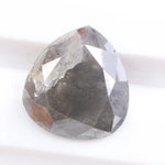 0.95 Ct pear cut gray diamond loose natural stone with elegant faceting for engagement ring or custom fine jewelry