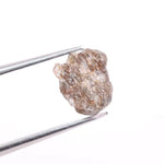 uncut diamond engagement ring with big raw diamond crystal design grey rough diamond