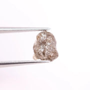 uncut diamond engagement ring with big raw diamond crystal design grey rough diamond