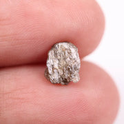 uncut diamond engagement ring with big raw diamond crystal design grey rough diamond