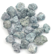 fancy blue rough diamond with a raw uncut diamond for jewelry making