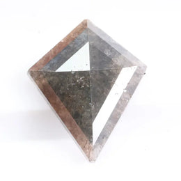 1.30 Ct kite cut gray natural diamond loose stone with elegant faceting, ideal for custom engagement ring or fine jewelry