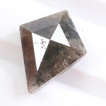 1.30 Ct kite cut gray natural diamond loose stone with elegant faceting, ideal for custom engagement ring or fine jewelry