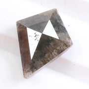 1.30 Ct kite cut gray natural diamond loose stone with elegant faceting, ideal for custom engagement ring or fine jewelry