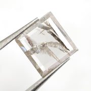 grey colour square cut diamond square ring mens square diamond ring