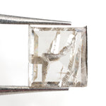 grey colour square cut diamond square ring mens square diamond ring