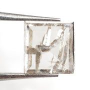 grey colour square cut diamond square ring mens square diamond ring