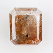 2.97 Ct Red Grey natural radiant cut diamond with rich tone and brilliant sparkle 