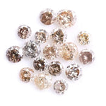 2.22 Ct Natural Diamond Lot – Loose Mixed Fancy Color Round Brilliant Cut Rustic Diamonds for Jewelry Making, Custom Rings & Artisan Designs