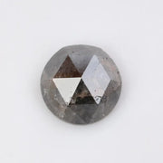1.90 Ct Natural Black-Grey Colored Diamond Round Diamond For Engegament Ring 