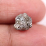uncut diamond engagement ring with big raw diamond crystal design grey rough diamond 