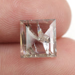 grey colour square cut diamond square ring mens square diamond ring