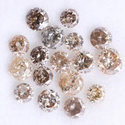 2.22 Ct Brown Colored Diamond Lot Loose Salt And Pepper Diamond Use For Custom Jewerly 