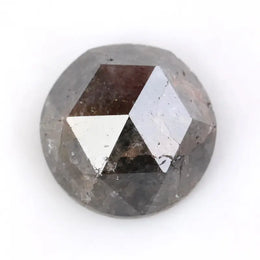 1.90Ct Round Natural Diamond Black -Grey Colored Diamond Luxury Stone Shine For Jewelry 