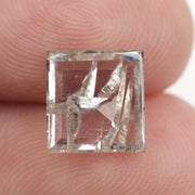 grey colour square cut diamond square ring mens square diamond ring