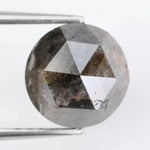 1.90Ct Round Natural Diamond Black -Grey Colored Diamond Luxury Stone Shine For Jewelry 