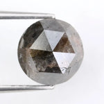 1.90Ct Round Natural Diamond Black -Grey Colored Diamond Luxury Stone Shine For Jewelry 