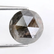 1.90Ct Round Natural Diamond Black -Grey Colored Diamond Luxury Stone Shine For Jewelry 