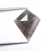 1.30 Ct kite cut gray natural diamond loose stone with elegant faceting, ideal for custom engagement ring or fine jewelry