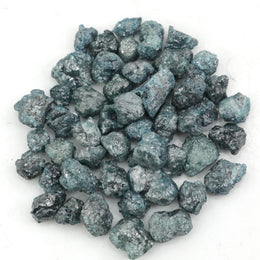 natural blue rough diamond with raw uncut texture for custom jewelry designs
