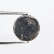 1.90 Ct Natural Black-Grey Colored Diamond Round Diamond For Engegament Ring 