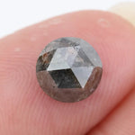 1.90 Ct Natural Black-Grey Colored Diamond Round Diamond For Engegament Ring 
