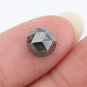 1.90Ct Round Natural Diamond Black -Grey Colored Diamond Luxury Stone Shine For Jewelry 
