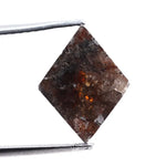 kite cut gray natural diamond loose stone with elegant faceting, ideal for custom engagement ring or fine jewelry