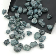 natural blue rough diamond with raw uncut texture for custom jewelry designs