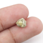 yellow uncut natural diamond with an irregular raw surface, ideal for bespoke jewelry making and creative custom settings.