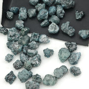natural blue rough diamond with raw uncut texture for custom jewelry designs