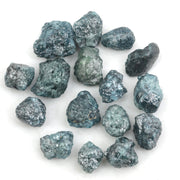 natural blue rough diamond with an uncut raw diamond for jewelry making