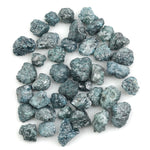 natural blue rough diamond with a raw uncut diamond for jewelry design
