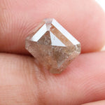 2.97 Ct Red Grey natural radiant cut diamond with rich tone and brilliant sparkle 