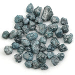 earth mined blue rough diamond with natural raw texture for custom jewelry