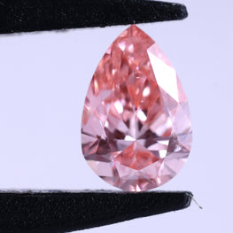 0.58 CT Lab-Grown Diamond Fancy Pink Pear Cut