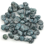 earth mined blue rough diamond with natural raw texture for custom jewelry