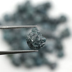 earth mined blue rough diamond with natural raw texture for custom jewelry
