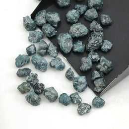 earth mined blue rough diamond with natural raw texture for custom jewelry