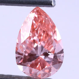 0.58 CT Lab-Grown Diamond Fancy Pink Pear Cut